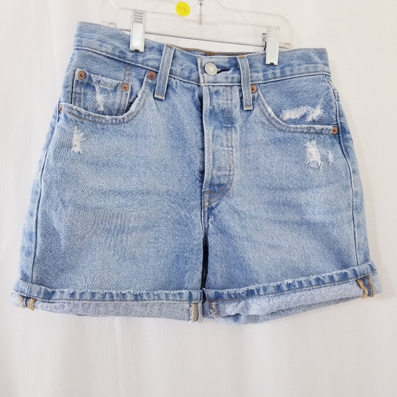 Levis 501 button fly jean shorts - Picture 3 of 15